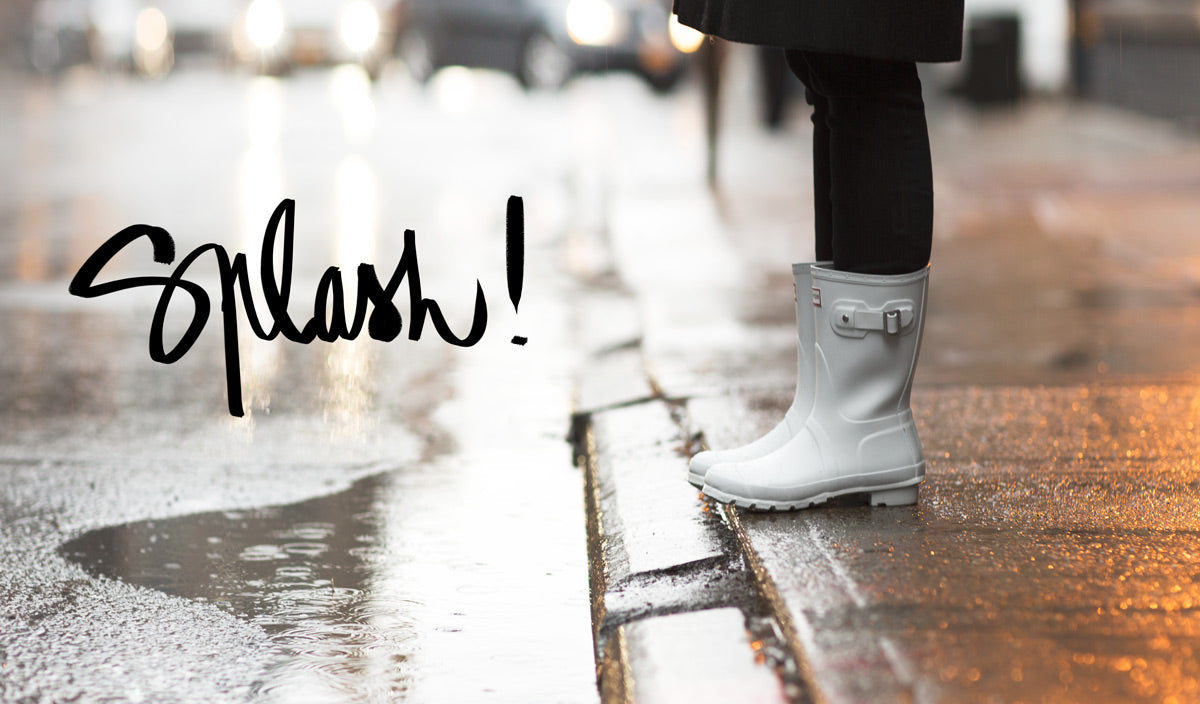 white short hunter boots
