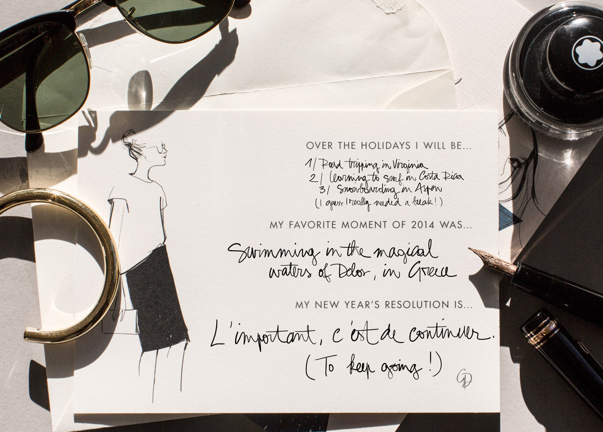 holiday card with love garance dore photos