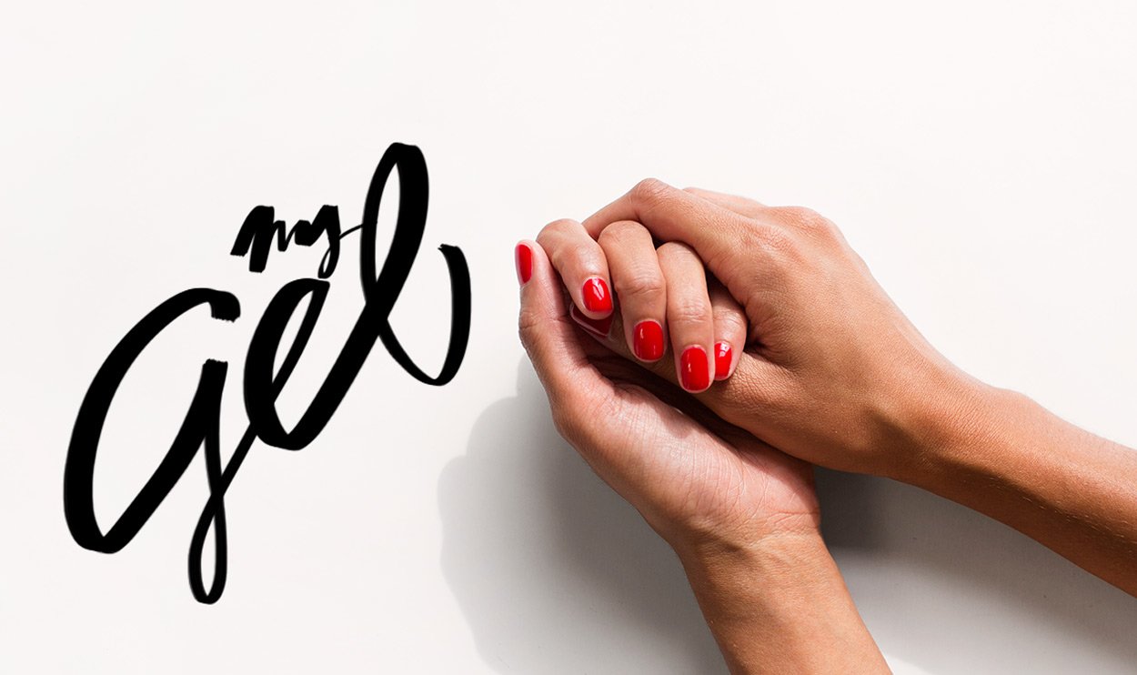 my gel nail manicure hand garance dore photo