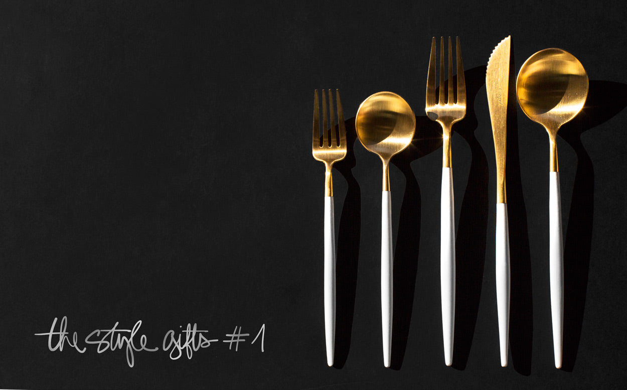 the style gifts christmas gift guide cutipol gold silverware cutlery garance dore photos